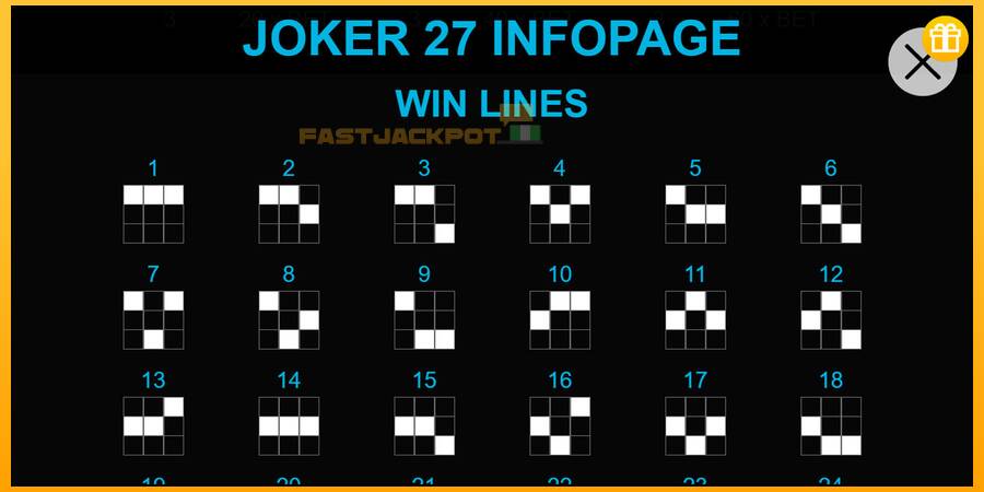 Hrací automat: Joker 27 s reálnou šancou na výhru