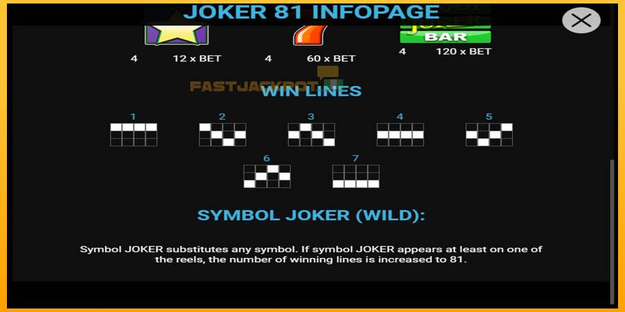 Hrací automat: Joker 81 s reálnou šancou na výhru