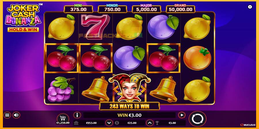 Hrací automat: Joker Cash Bonanza - Hold & Win s reálnou šancou na výhru