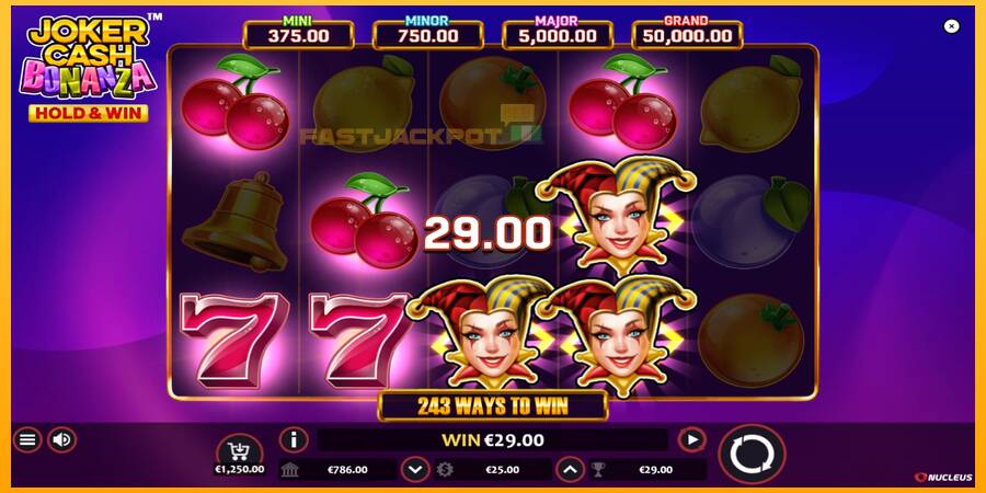 Hrací automat: Joker Cash Bonanza - Hold & Win s reálnou šancou na výhru