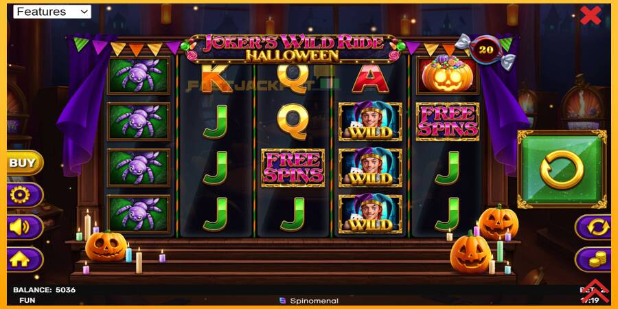 Hrací automat: Jokers Wild Ride Halloween s reálnou šancou na výhru