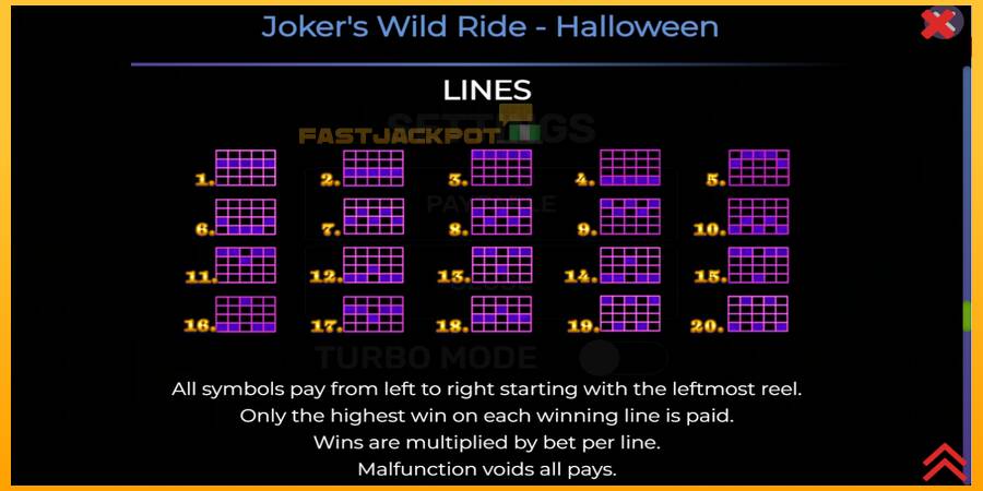 Hrací automat: Jokers Wild Ride Halloween s reálnou šancou na výhru