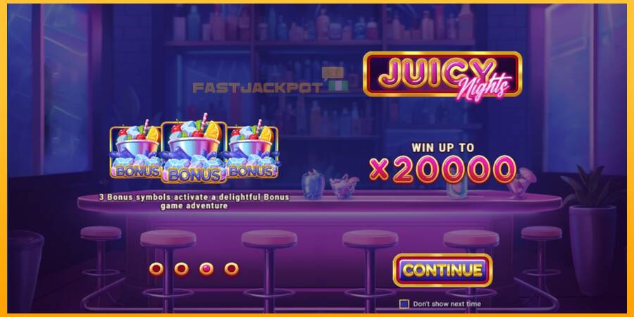 Hrací automat: Juicy Nights s reálnou šancou na výhru