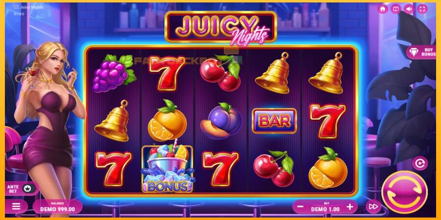 Hrací automat: Juicy Nights s reálnou šancou na výhru