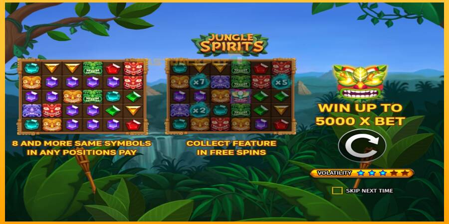 Hrací automat: Jungle Spirits s reálnou šancou na výhru