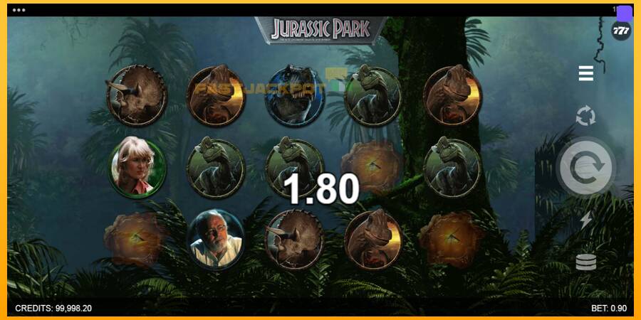 Hrací automat: Jurassic Park s reálnou šancou na výhru