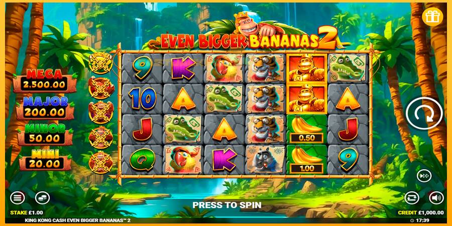 Hrací automat: King Kong Cash Even Bigger Bananas 2 s reálnou šancou na výhru