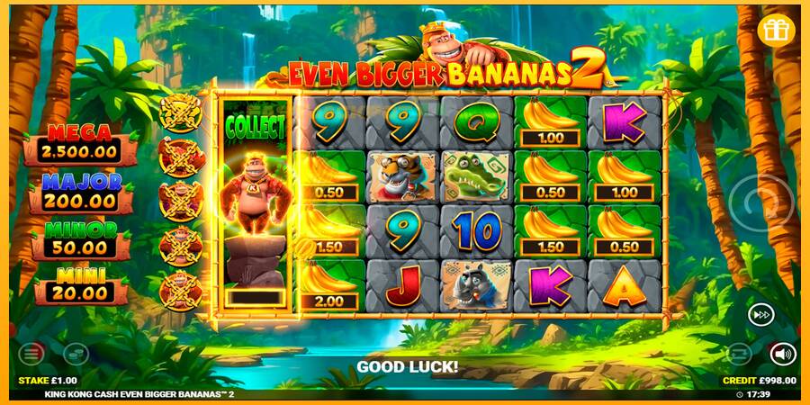 Hrací automat: King Kong Cash Even Bigger Bananas 2 s reálnou šancou na výhru