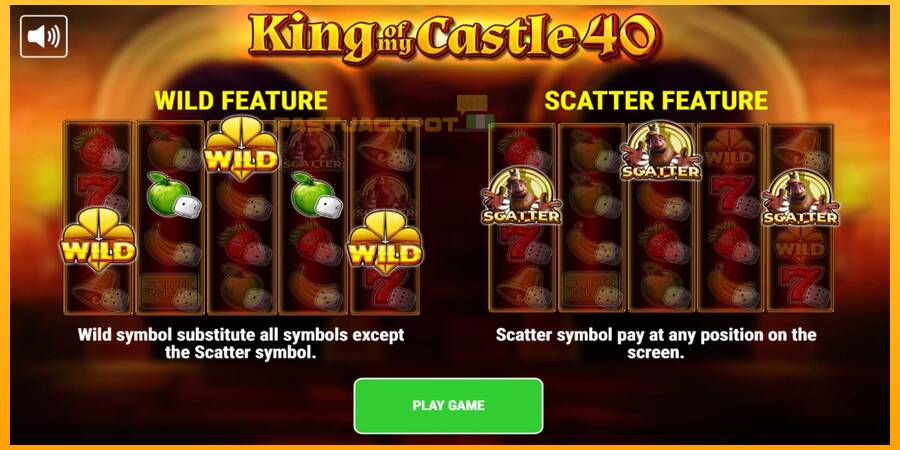 Hrací automat: King of My Castle 40 s reálnou šancou na výhru