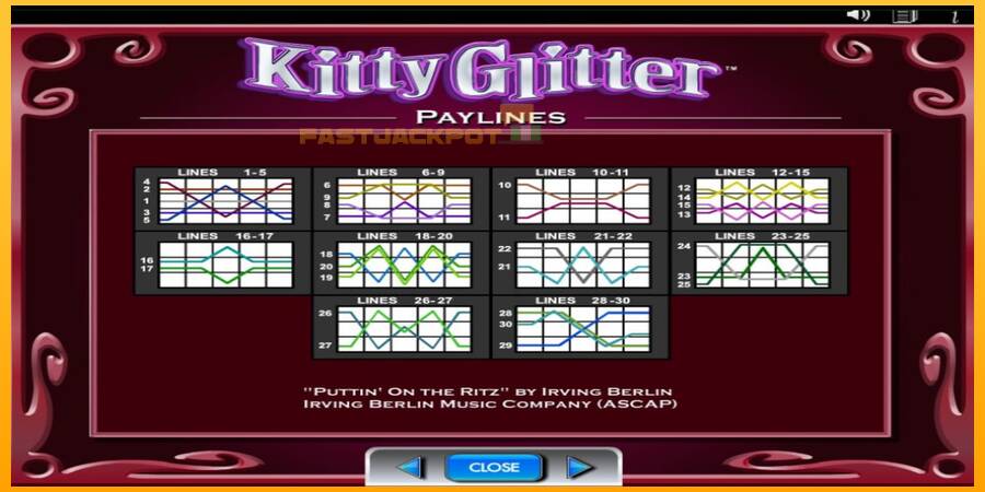 Hrací automat: Kitty Glitter s reálnou šancou na výhru