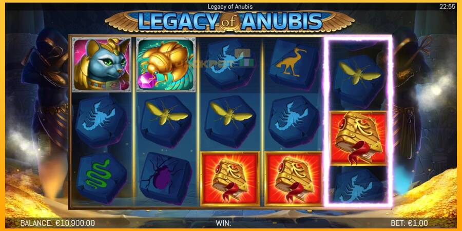 Hrací automat: Legacy of Anubis s reálnou šancou na výhru