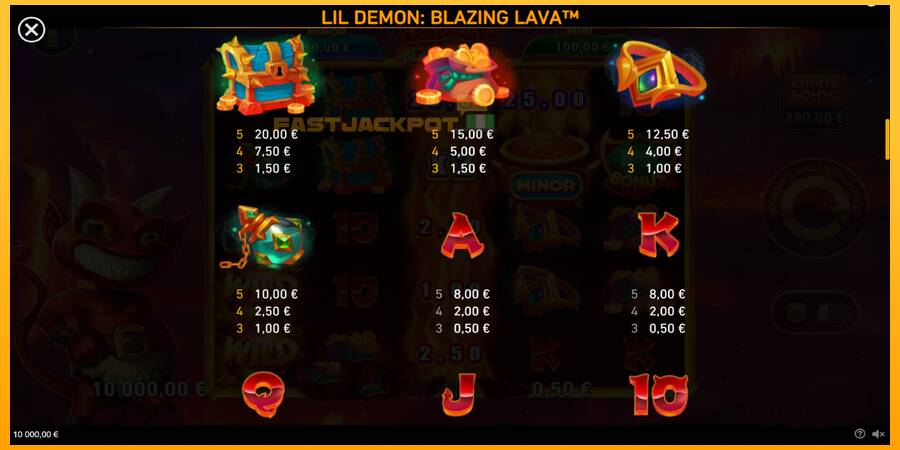 Hrací automat: Lil Demon Blazing Lava s reálnou šancou na výhru