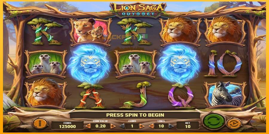 Hrací automat: Lion Saga Odyssey s reálnou šancou na výhru