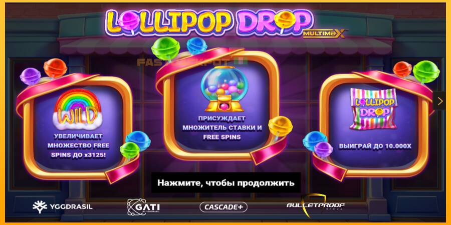 Hrací automat: Lollipop Drop MultiMax s reálnou šancou na výhru