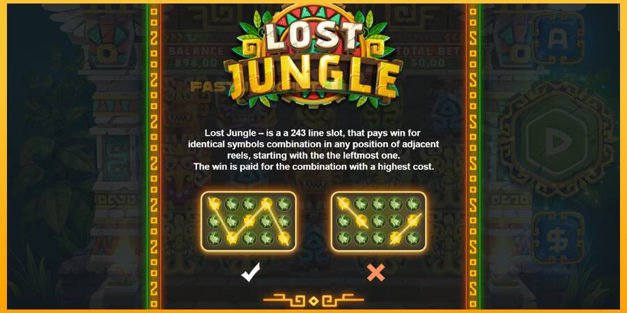 Hrací automat: Lost Jungle s reálnou šancou na výhru