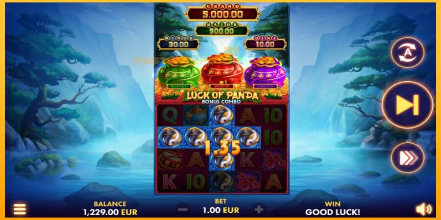 Hrací automat: Luck of Panda Bonus Combo s reálnou šancou na výhru