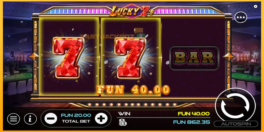 Hrací automat: Lucky 7s s reálnou šancou na výhru