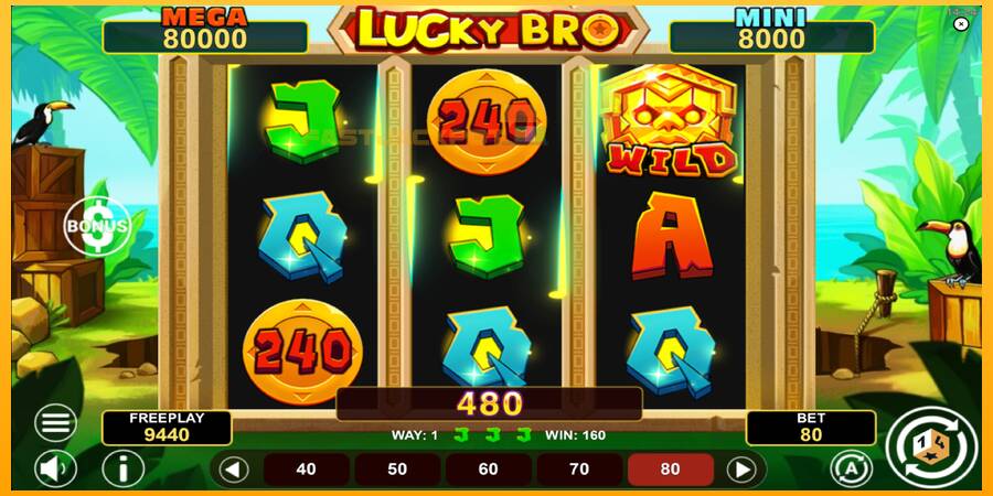 Hrací automat: Lucky Bro Hold & Win s reálnou šancou na výhru