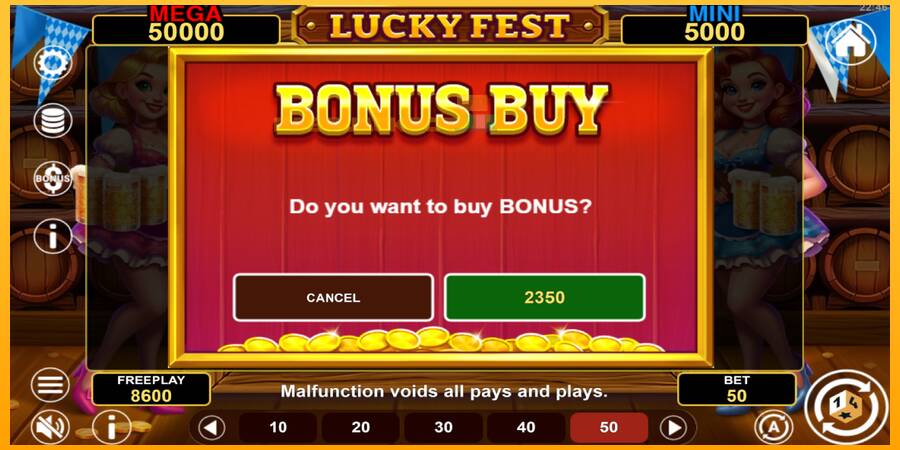 Hrací automat: Lucky Fest Hold & Win s reálnou šancou na výhru