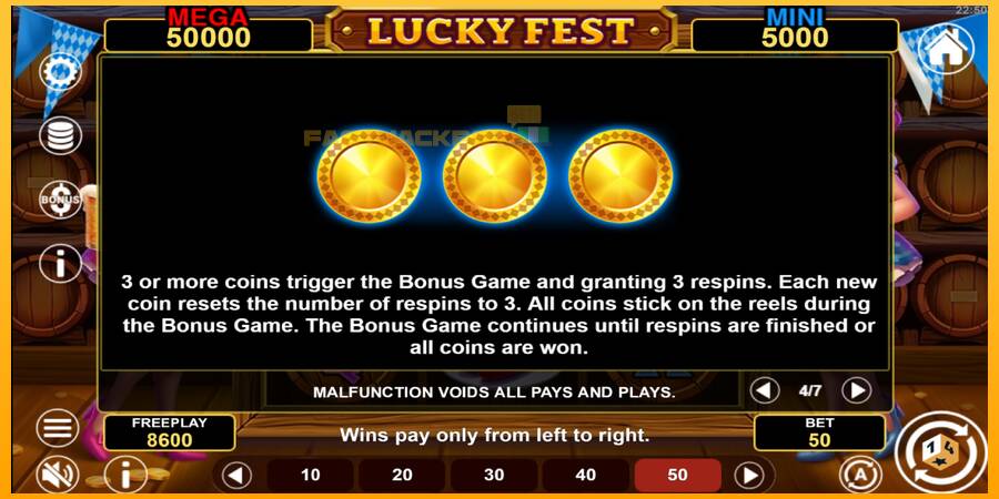 Hrací automat: Lucky Fest Hold & Win s reálnou šancou na výhru