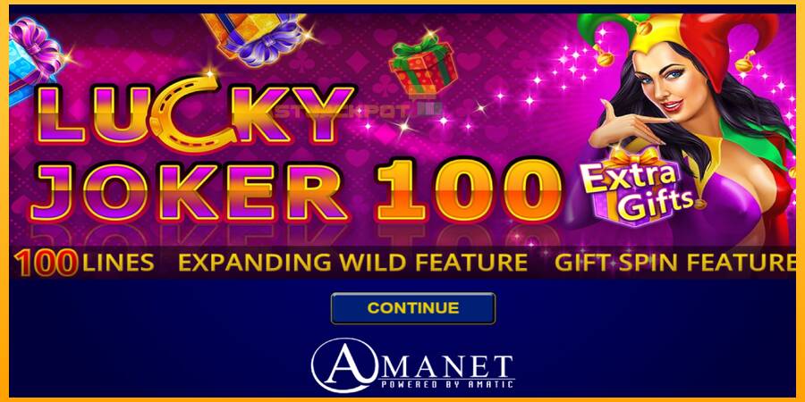 Hrací automat: Lucky Joker 100 Extra Gifts s reálnou šancou na výhru