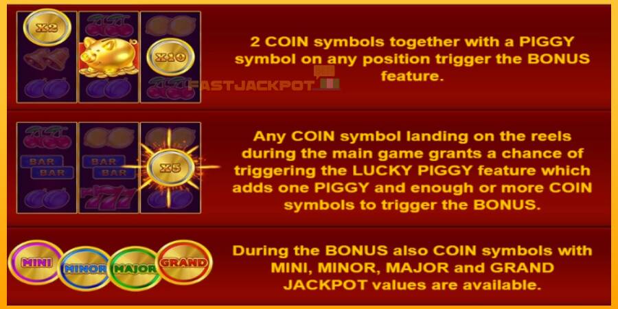 Hrací automat: Lucky Piggies 2 Hold & Win s reálnou šancou na výhru