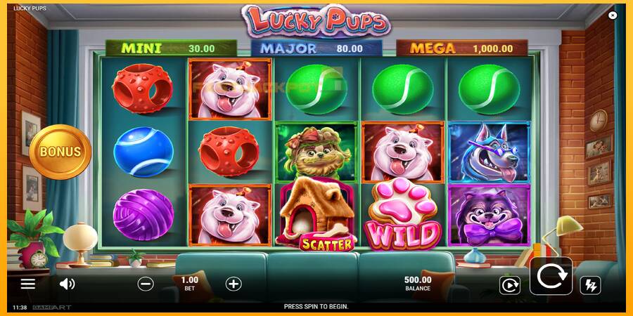 Hrací automat: Lucky Pups s reálnou šancou na výhru