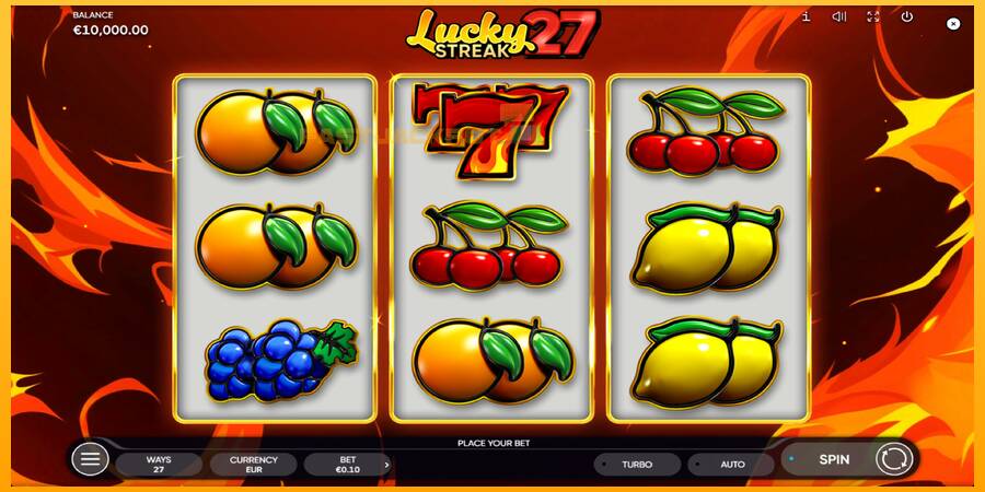 Hrací automat: Lucky Streak 27 s reálnou šancou na výhru