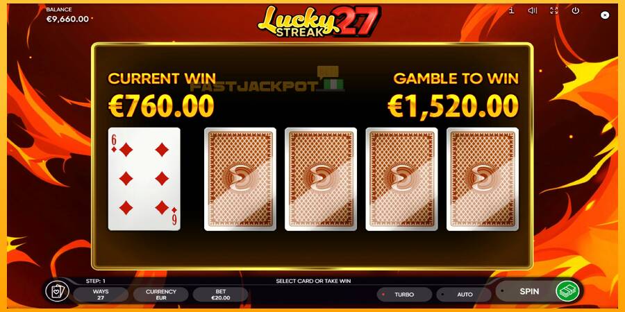 Hrací automat: Lucky Streak 27 s reálnou šancou na výhru