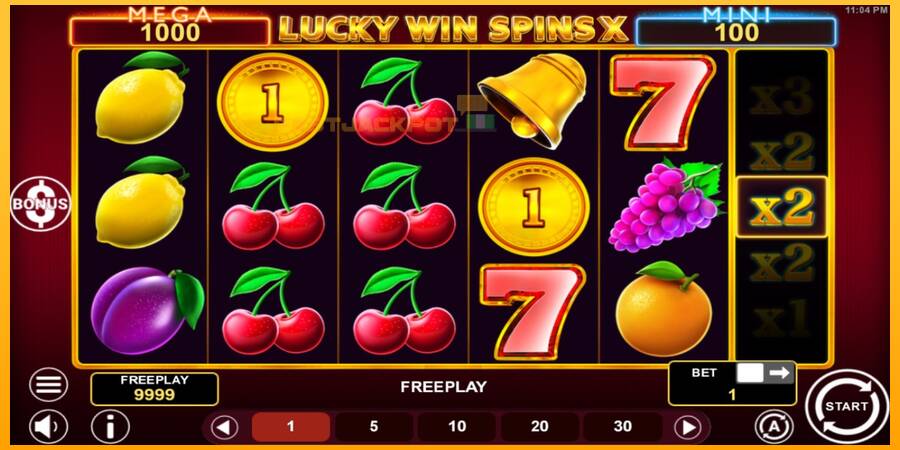 Hrací automat: Lucky Win Spins X s reálnou šancou na výhru