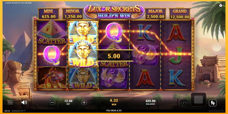 Hrací automat: Luxor Secrets Holdn Win s reálnou šancou na výhru