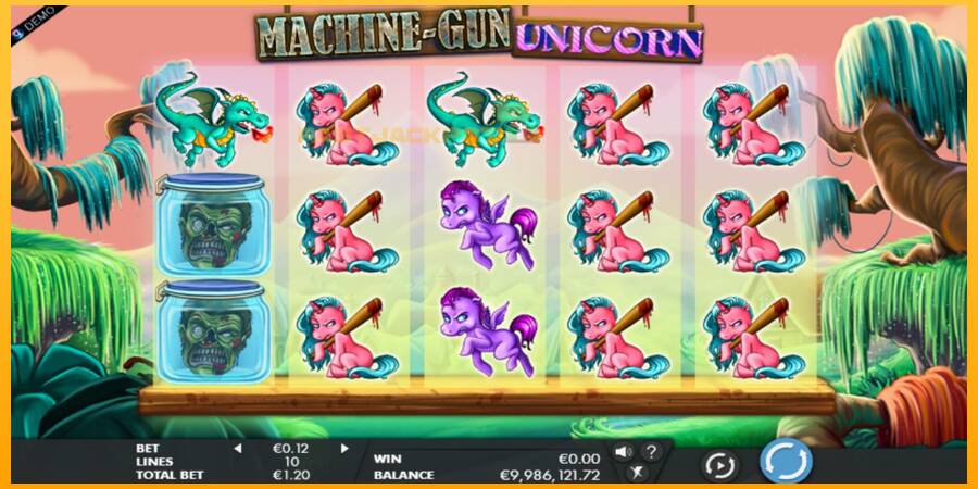 Hrací automat: Machine Gun Unicorn s reálnou šancou na výhru