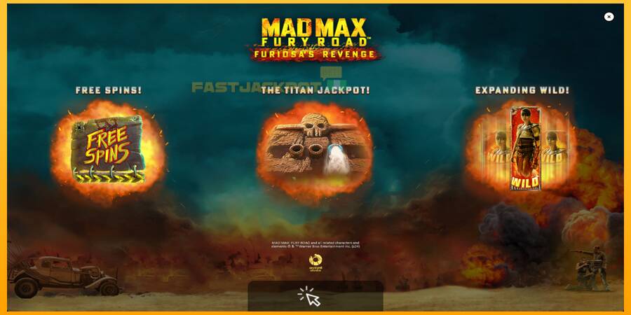 Hrací automat: Mad Max: Fury Road - Furiosas Revenge s reálnou šancou na výhru