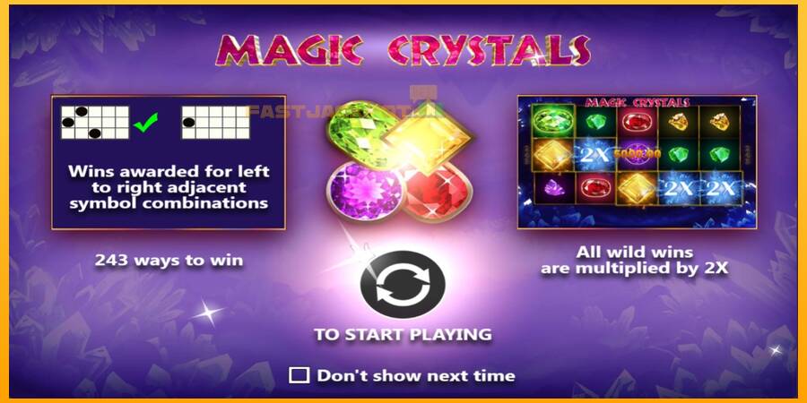 Hrací automat: Magic Crystals s reálnou šancou na výhru