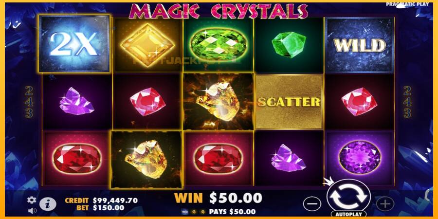 Hrací automat: Magic Crystals s reálnou šancou na výhru