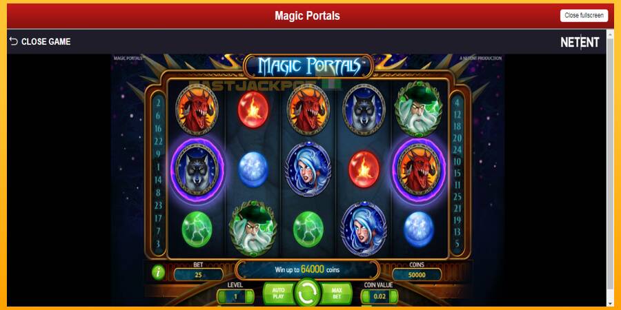 Hrací automat: Magic Portals s reálnou šancou na výhru