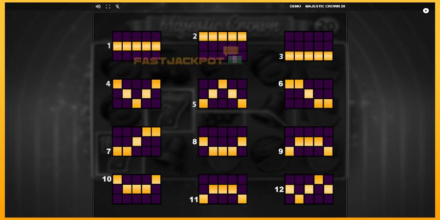Hrací automat: Majestic Crown 20 s reálnou šancou na výhru