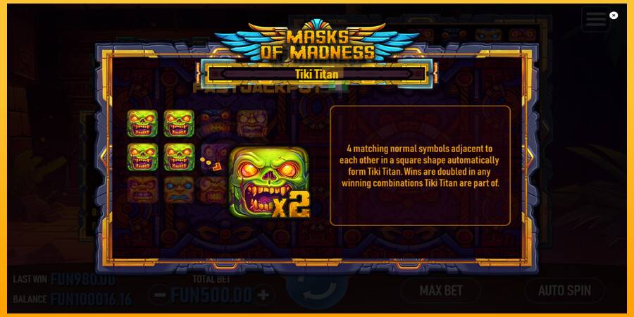 Hrací automat: Masks of Madness s reálnou šancou na výhru