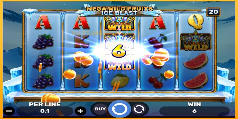 Hrací automat: Mega Wild Fruits - Ice Blast s reálnou šancou na výhru