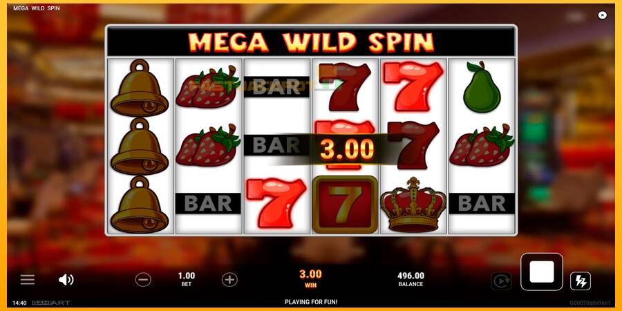 Hrací automat: Mega Wild Spin s reálnou šancou na výhru