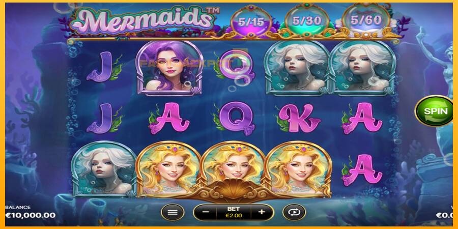 Hrací automat: Mermaids s reálnou šancou na výhru