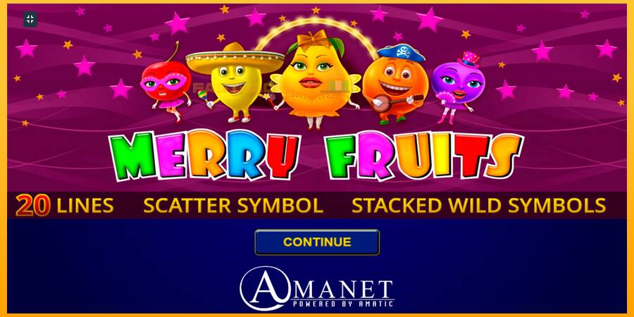 Hrací automat: Merry Fruits s reálnou šancou na výhru