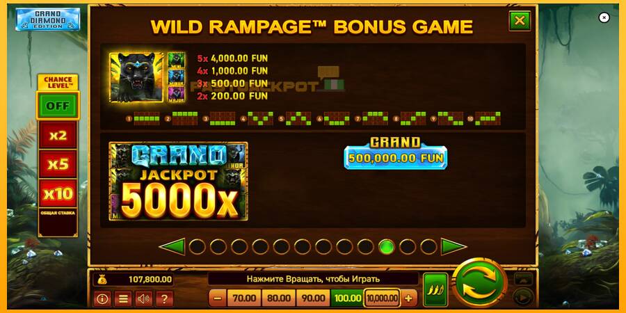 Hrací automat: Mighty Wild: Panther Grand Diamond Edition s reálnou šancou na výhru