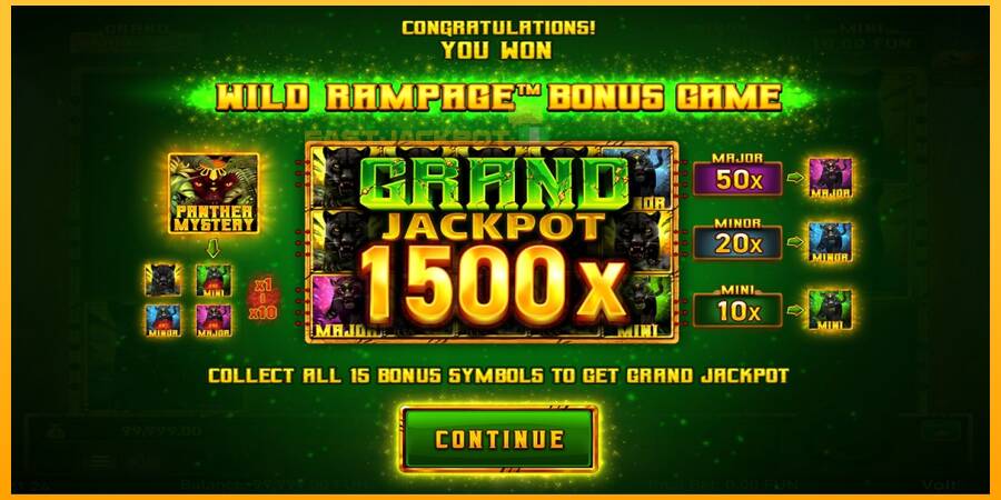 Hrací automat: Mighty Wild: Panther Grand Gold Edition Halloween Jackpots s reálnou šancou na výhru