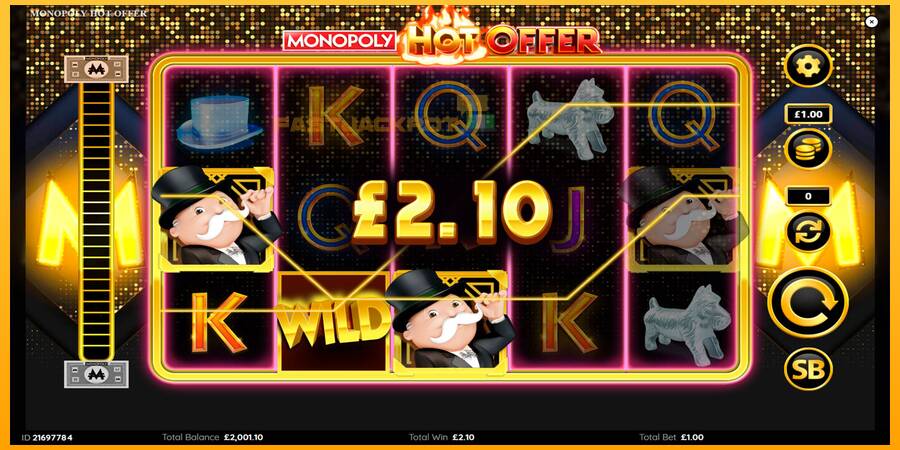 Hrací automat: Monopoly Hot Offer s reálnou šancou na výhru