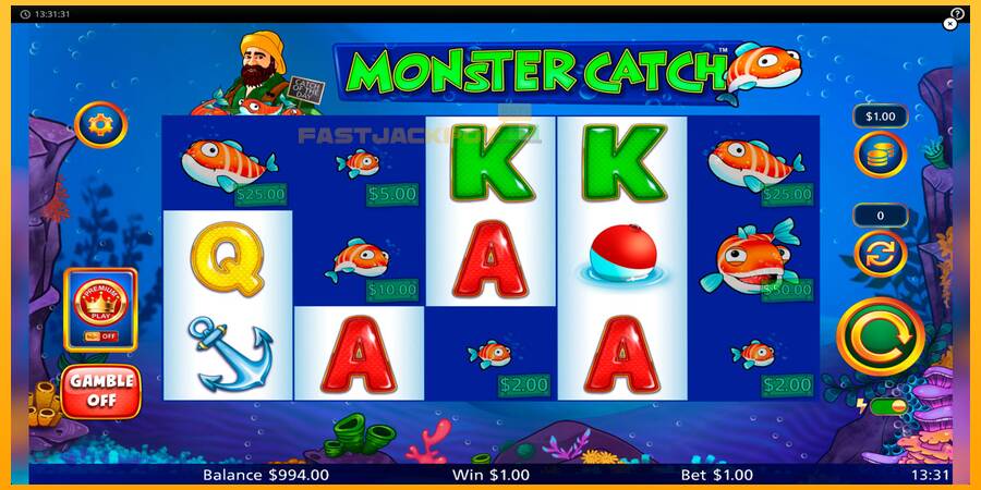 Hrací automat: Monster Catch s reálnou šancou na výhru