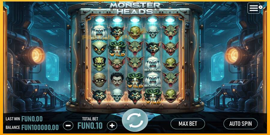 Hrací automat: Monster Heads s reálnou šancou na výhru