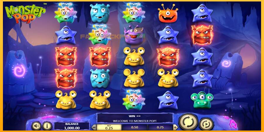 Hrací automat: Monster Pop s reálnou šancou na výhru