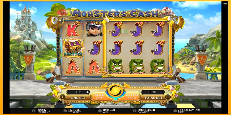 Hrací automat: Monsters Cash s reálnou šancou na výhru