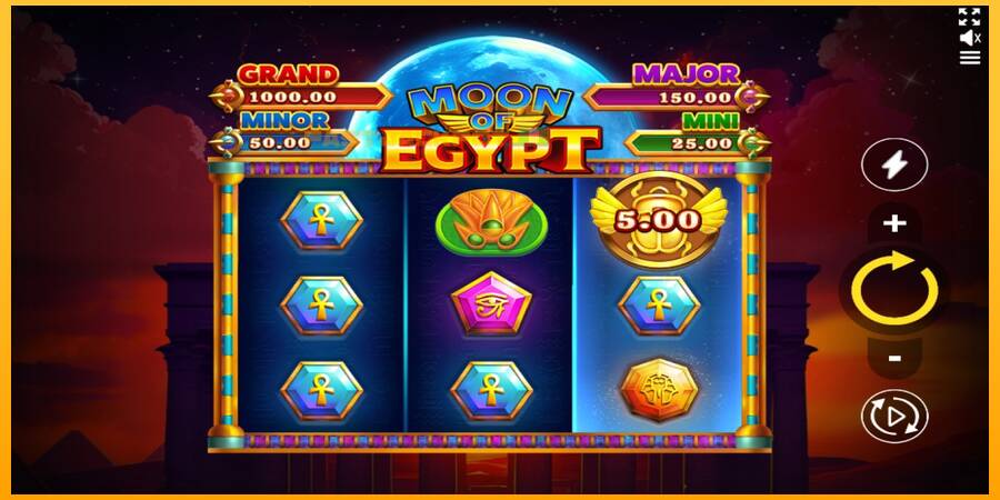 Hrací automat: Moon of Egypt s reálnou šancou na výhru